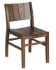 Walnut Slat Plank Back Restaurant Wood Chair | Commercial Indoor Elmwood Dining Chair - Image 1 of 0