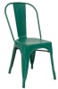 Distressed Metal Chairs: Green, Red, Yellow, White - Image 1 of 0