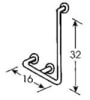 Color Powder Coated Grab bar - L shape, 1.25OD, RH - Image 2 of 0