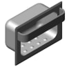 Heavy Duty Recessed Soap Dish and Bar with Lip- Wet Wall Mortar Mount, satin - Image 2 of 0