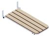 Fold Down Tub Seat With Ivory Phenolic Top - Image 2 of 0