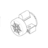 Fan Motor for Suspended Space Heater - 220k Btu - Image 1 of 0