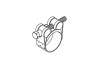 PEX Central Boiler Clamp, Stainless Steel, 1-1/4" (1.583" OD) - Image 2 of 0