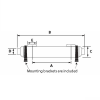 Shell & Tube Exchanger, Titanium Grade 1, 155k Btu - Image 1 of 0