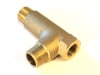 Brass Offset Tee, 4", 3/4" MPT x 1/2" MPT x 3/4" MPT - Image 2 of 0