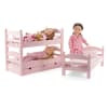 18-Inch Doll Furniture - Stackable Pink Triple Bunk Bed with Storage - fits American Girl ® Dolls - Image 3 of 0