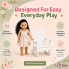 photo of 18-Inch Doll Furniture - White Adirondack Rocking Chair - fits American Girl ® Dolls - Image 4 of 0