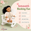 photo of 18-Inch Doll Furniture - White Adirondack Rocking Chair - fits American Girl ® Dolls - Image 5 of 0