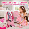 18-Inch Doll Furniture - Open Wardrobe Closet - fits American Girl ® Dolls - Image 5 of 0