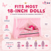 18" Doll Canopy Single Bed with Storage Drawer, fits American Girl Dolls - Image 2 of 0