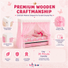 18" Doll Canopy Single Bed with Storage Drawer, fits American Girl Dolls - Image 3 of 0