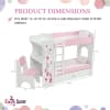 18-Inch Doll Furniture - Bunk Bed with Built-in Desk and Storage - fits American Girl ® Dolls - Image 4 of 0