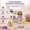 18-Inch Doll Furniture - White Stackable Bunk Bed with Ladder - fits American Girl ® Dolls - Image 1 of 0