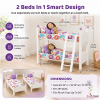 18-Inch Doll Furniture - White Stackable Bunk Bed with Ladder - fits American Girl ® Dolls - Image 2 of 0