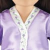 18-inch Doll Clothes - Purple Satin Pajamas/PJs with Matching Slippers - fits American Girl ® Dolls - Image 2 of 0