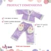 18-inch Doll Clothes - Purple Satin Pajamas/PJs with Matching Slippers - fits American Girl ® Dolls - Image 4 of 0