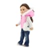 18-inch Doll Clothes - Pink Hooded Vest with Long Sleeved T-shirt Skinny Jeans and Purse - fits American Girl ® Dolls - Image 3 of 0