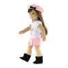 18-Inch Doll Clothes - Eiffel Tower Paris Graphic T-Shirt and Pleated Skirt Outfit - fits American Girl ® Dolls - Image 2 of 0