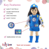 Emily Rose 18 Inch Doll Clothes | 18" Doll Daisy Girl Scout-Inspired 5 Piece Doll Clothing Uniform, Including Tunic with Embroidered Patches! | Gift Boxed! - Image 5 of 0