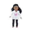 18-inch Doll Clothes - Hooded Butterfly Sweatshirt Outfit with Black Skinny Jeans - fits American Girl ® Dolls - Image 1 of 0