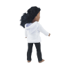 18-inch Doll Clothes - Hooded Butterfly Sweatshirt Outfit with Black Skinny Jeans - fits American Girl ® Dolls - Image 5 of 0
