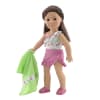 18-Inch Doll Clothes - Four-Piece Pink Floral Print One Piece Swimsuit Set - fits American Girl ® Dolls - Image 5 of 0