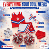 photo of 18-inch Doll Clothes - Cheerleader Outfit with Pom Poms and Gym Shoes - fits American Girl ® Dolls - Image 1 of 0