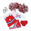 photo of 18-inch Doll Clothes - Cheerleader Outfit with Pom Poms and Gym Shoes - fits American Girl ® Dolls - Image 2 of 0