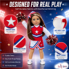 photo of 18-inch Doll Clothes - Cheerleader Outfit with Pom Poms and Gym Shoes - fits American Girl ® Dolls - Image 2 of 0