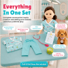 18-Inch Doll Clothes - Vet Doctor Scrubs Outfit with Accessories - fits most 18" Dolls - Image 2 of 0