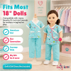 18-Inch Doll Clothes - Vet Doctor Scrubs Outfit with Accessories - fits most 18" Dolls - Image 5 of 0