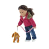 18-inch Doll Accessories - Brown Puppy Dog with Leash and Dog Tag - fits American Girl ® Dolls - Image 3 of 0