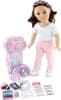 18 Inch Doll Travel Essentials Playset – 24 Piece 18" Doll Clothes & Accessories Set with Outfit, Shoes, Suitcase, Passport, Money, Cell Phone, Tablet, Camera, Tote Bag & More - Image 1 of 0