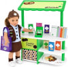 Emily Rose 18-inch Doll Girl Scouts Cookie Stand with 29 PC Accessories | Officially licensed by the GSUSA – includes 29 pieces: 10 cookies, 5 boxes, cash register, money, credit card & cookie stand - Image 1 of 0