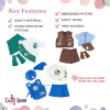 Emily Rose Doll Clothes | Value Pack - 3 18-inch Doll Girl Scout Inspired Modern Uniforms, Including Daisy, Brownie and Junior Scout Outfits | Compatible with 18" American Girl Dolls - Image 2 of 0