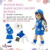 Emily Rose 18 Inch Doll Clothes | 18" Doll Daisy-Inspired Girl Scout 8 Piece Uniform and Accessory Value Pack | Fits 18" Dolls | Gift Boxed! - Image 2 of 0