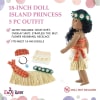 18-inch Doll Clothes 10-PC Halloween Costume Bundle Value Set | Island Princess Playset & Lavender Dress Ball Gown with Crown, Necklace and Shoes | USA Business - Image 3 of 0