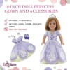 18-inch Doll Clothes 10-PC Halloween Costume Bundle Value Set | Island Princess Playset & Lavender Dress Ball Gown with Crown, Necklace and Shoes | USA Business - Image 4 of 0