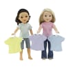 14-inch Doll Clothes - Set of 5 Rainbow/Different Color T-Shirts - fits Wellie Wishers ® Dolls - Image 2 of 0