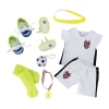 14-Inch Doll Clothes - Team USA-Inspired 8 Piece Soccer Uniform Outfit - fits Wellie Wishers ® Dolls - Image 2 of 0