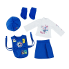 Emily Rose 14 Inch Doll Clothes | 6 Piece Daisy Girl Scout-Inspired 14" Doll Outfit Including Hat and Vest | Gift Boxed! | Compatible with Glitter Girls Dolls | Doll NOT Included - Image 5 of 0