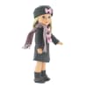 14 Inch Doll Clothes - Grey and Pink Coat with Hat, Boots, and Scarf - fits Wellie Wishers ® Dolls - Image 3 of 0
