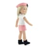 14-Inch Doll Clothes - Eiffel Tower Paris Graphic T-Shirt and Pleated Skirt Outfit - fits Wellie Wishers ® Dolls - Image 4 of 0