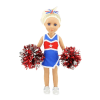 14-inch Doll Clothes - Cheerleader Outfit with Pom Poms and Gym Shoes - fits American Girl ® Dolls - Image 4 of 0