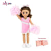 14-inch Doll Clothes - Pink Cheerleader Outfit with Pom Poms and Gym Shoes - fits American Girl ® Dolls - Image 1 of 0