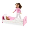 14-inch Doll Furniture - Pink Single Bed with Star Detail (Includes Bedding) - fits American Girl ® Wellie Wisher Dolls - Image 2 of 0