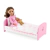 14-inch Doll Furniture - Pink Single Bed with Star Detail (Includes Bedding) - fits American Girl ® Wellie Wisher Dolls - Image 4 of 0