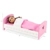 14-inch Doll Furniture - Pink Single Bed with Star Detail (Includes Bedding) - fits American Girl ® Wellie Wisher Dolls - Image 5 of 0