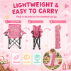Kids Camping Chair | Playful Hearts Beach Chair with Safety Lock and Carry Case - Perfect for Camping, Travel, Tailgate, Lawn - for Indoor and Outdoor - Image 2 of 0