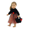18-inch Doll Clothes - Velvet Top, Plaid Skirt, and Overlay and Purse - fits American Girl ® Dolls - Image 3 of 0